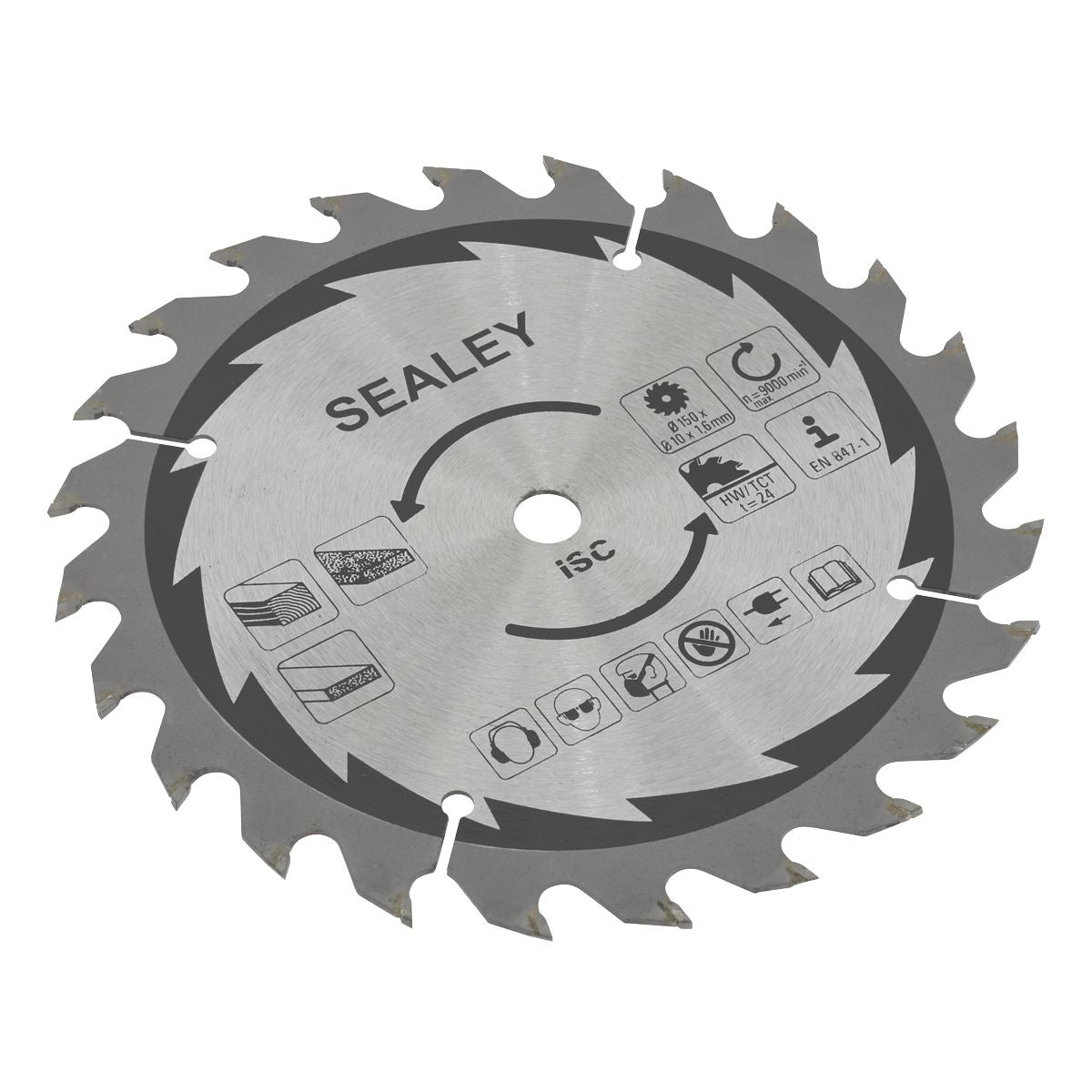 Sealey CP20VCS.03 Cut-Off Saw Blade Ø150 x 1.6mm/Ø10mm 24tpu Sealey