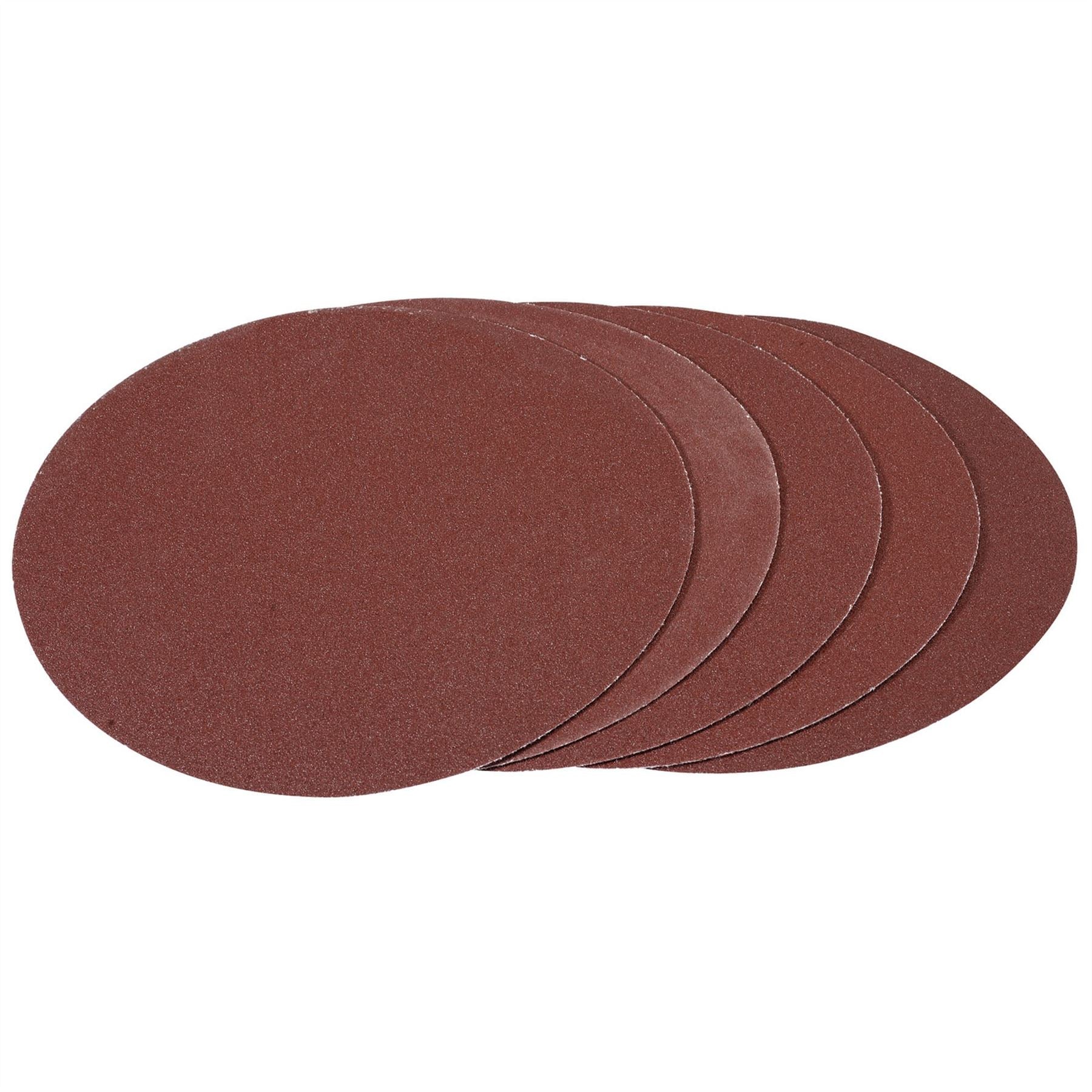 Draper 93426 Hook and Loop Aluminium Oxide Sanding Discs 180mm 100 Grit Pack of 5 Draper