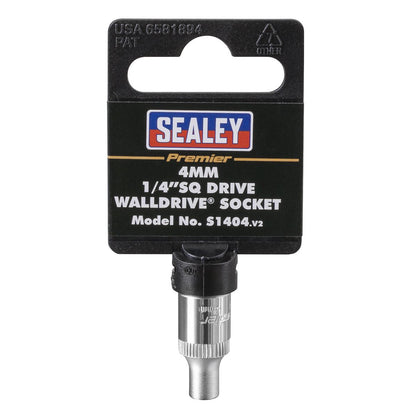 Sealey S1404 WallDrive® Socket 4mm 1/4"Sq Drive Sealey