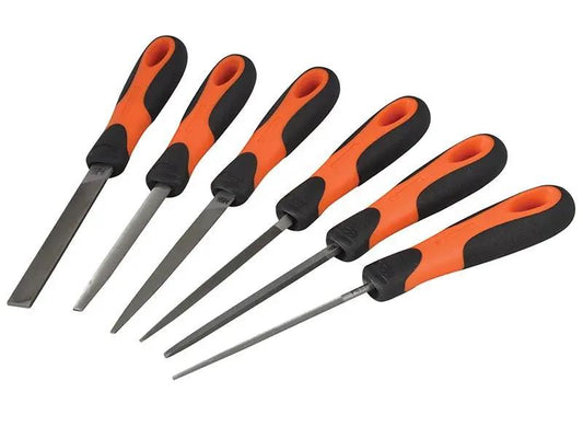 Bahco 1-476 ERGO File Set 6 Piece 100mm 4in BAH47604 Bahco