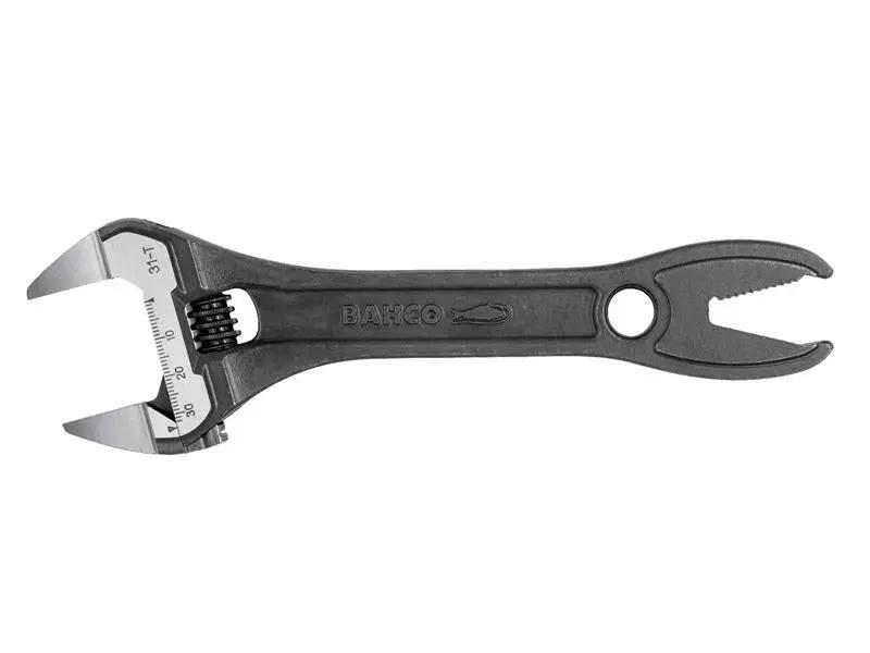 Bahco 31-T Thin Jaw Adjustable Spanner with Serrated Pipe Jaws BAH31T Bahco