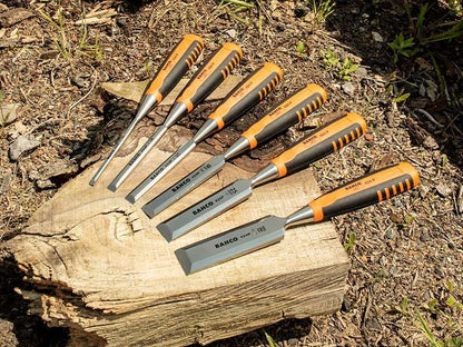 Bahco 424-P Bevel Edge Chisel Set 6 Piece in Pouch BAH424PS6PPK Bahco