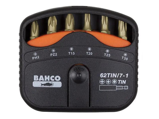 Bahco 62TIN/7-1 TiN Bit Set 7 Piece BAH62TIN7 Bahco