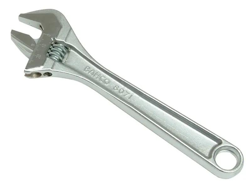 Bahco 8071c Chrome Adjustable Wrench 200mm 8in BAH8071C Bahco
