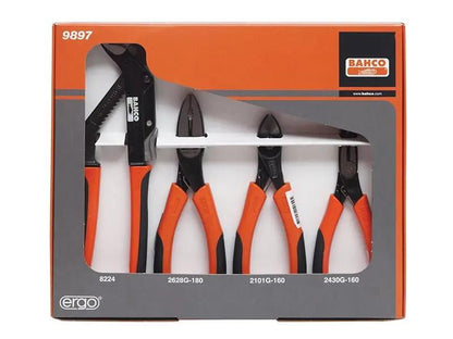 Bahco 9897 Plier Set 4 Piece BAH9897 Bahco
