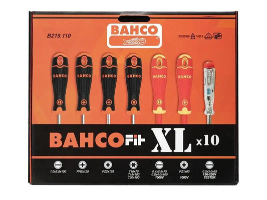 Bahco BahcoFit XL Screwdriver Set 10 Piece BAH219110 Bahco