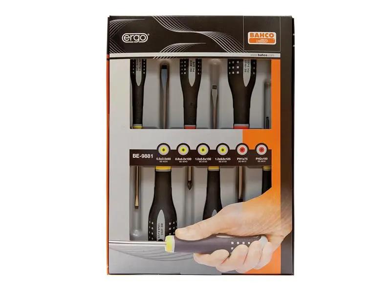 Bahco BE-9881 ERGO Screwdriver Set 6 Piece BAH9881 Bahco