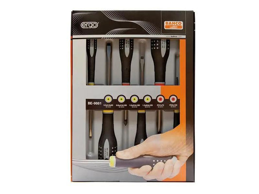 Bahco BE-9881 ERGO Screwdriver Set 6 Piece BAH9881 Bahco