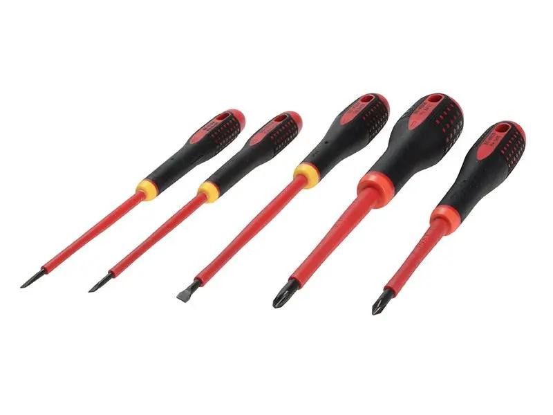Bahco BE-9881S Insulated ERGO Screwdriver Set 5 Piece BAH9881S Bahco