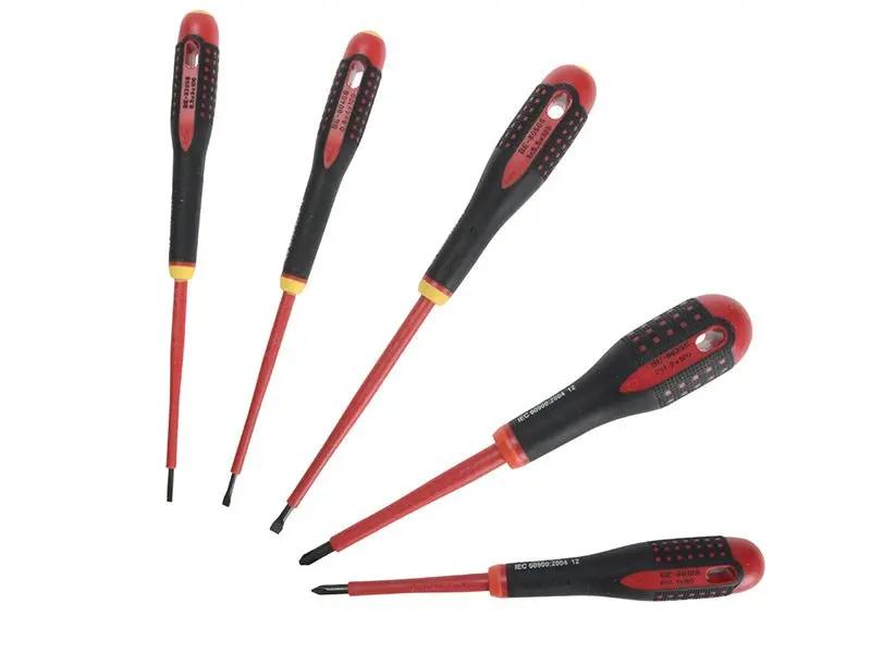 Bahco BE-9881S Insulated ERGO Screwdriver Set 5 Piece BAH9881S Bahco