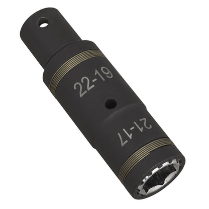 Sealey SX1821 4-in-1 1/2"Sq Drive Impact Socket Set 2pc Sealey