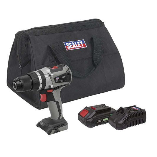 Sealey CP20VDDXKIT1 Brushless Combi Drill Kit Ø13mm 20V 2Ah SV20 Series Sealey