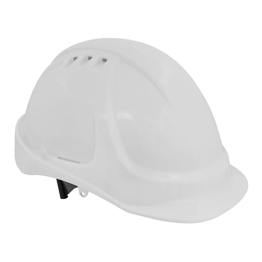 Sealey 502W Safety Helmet - Vented (White) Sealey