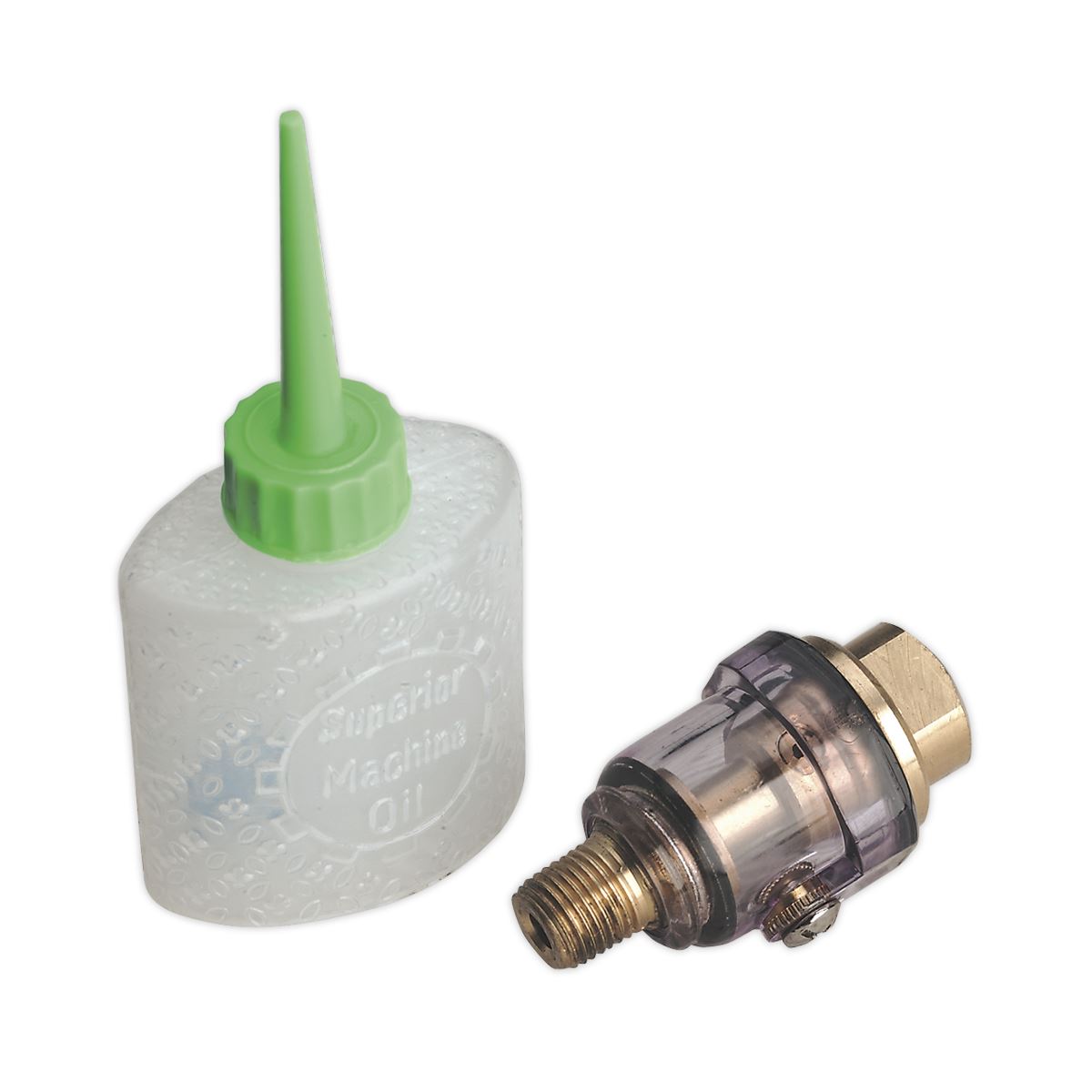 Sealey SA111 Mini In-Line Air Tool Oiler 1/4"BSP with Filler Sealey