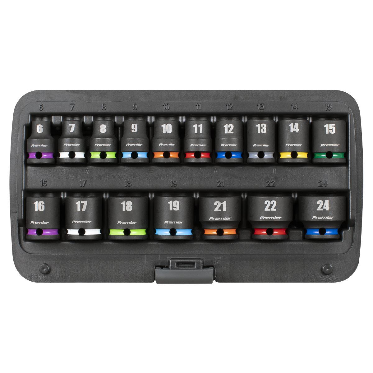 Sealey AK68218 Impact Socket Set 3/8"Sq Drive 17pc Sealey