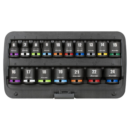 Sealey AK68218 Impact Socket Set 3/8"Sq Drive 17pc Sealey