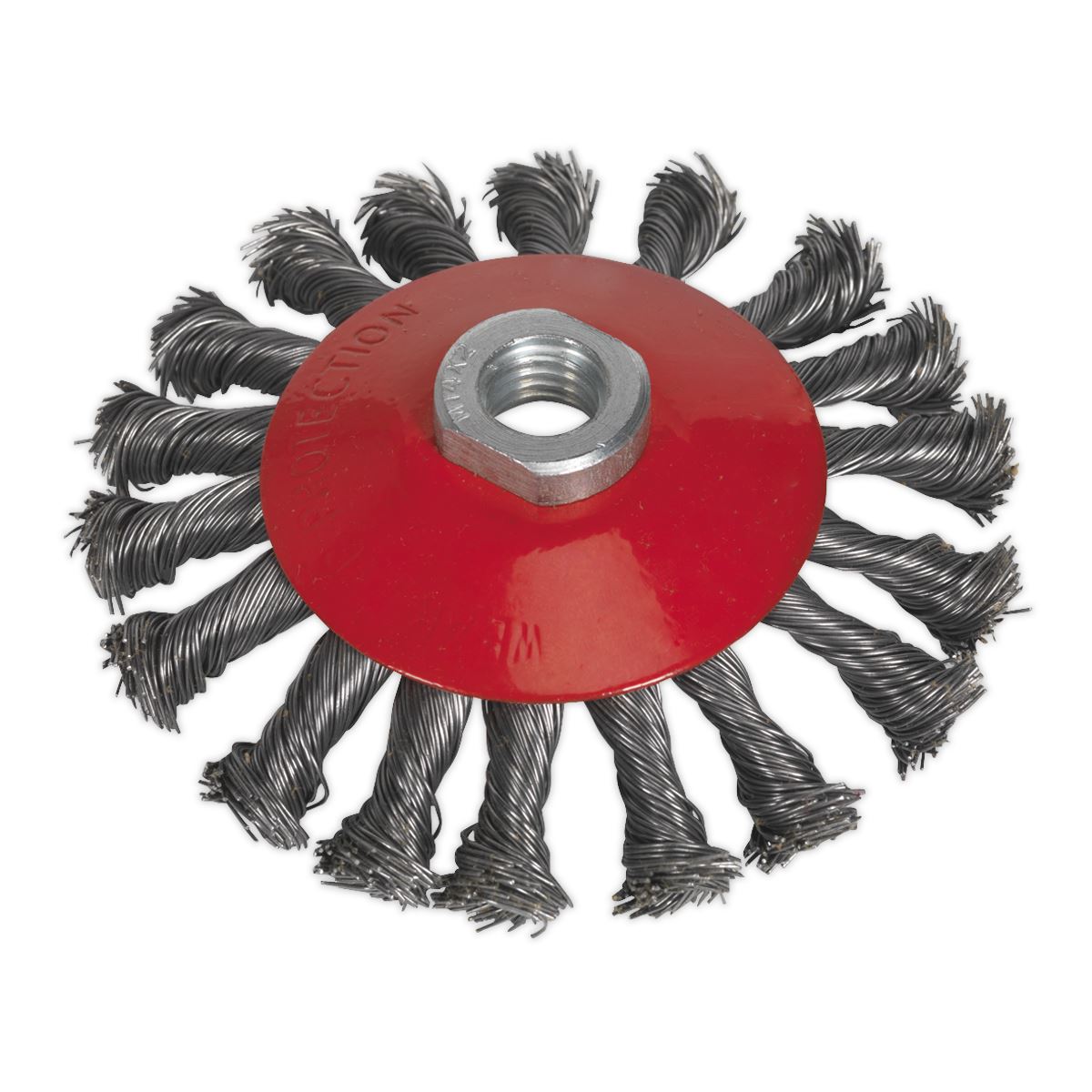 Sealey CWB115 Conical Wire Brush Ø115mm M14 x 2mm Sealey