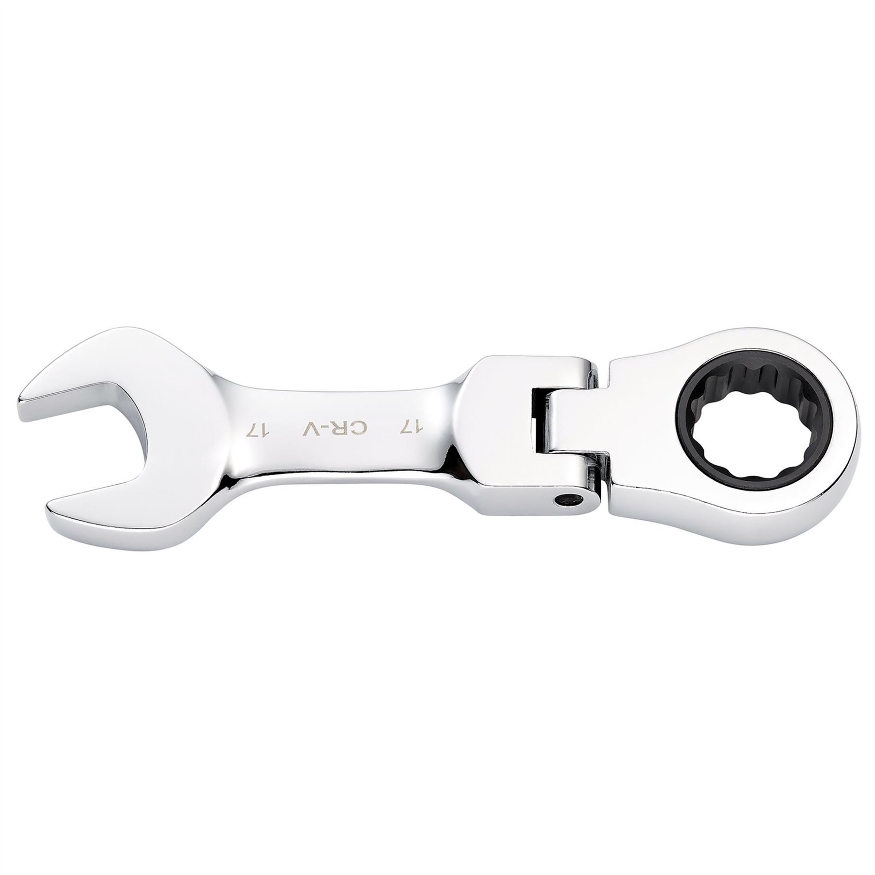 Draper 27977 HI-TORQ® Metric Stubby Flexible Head Ratchet Combination Spanner 17mm Draper