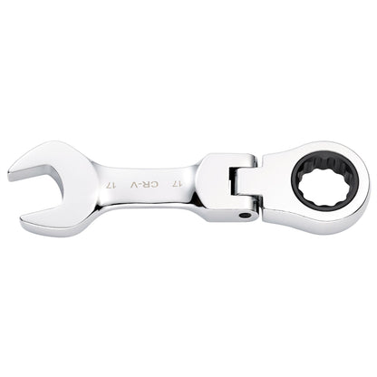 Draper 27977 HI-TORQ® Metric Stubby Flexible Head Ratchet Combination Spanner 17mm Draper