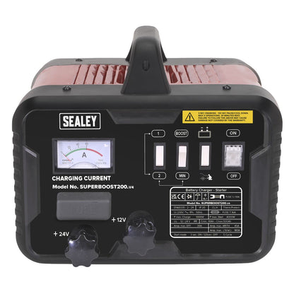 Sealey SUPERBOOST200 Starter/Charger 200/45A 12/24V 230V Sealey