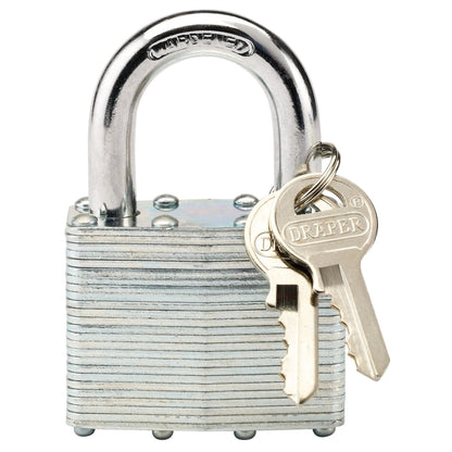 Draper 14021 Laminated Steel Padlock 50 x 31mm Draper