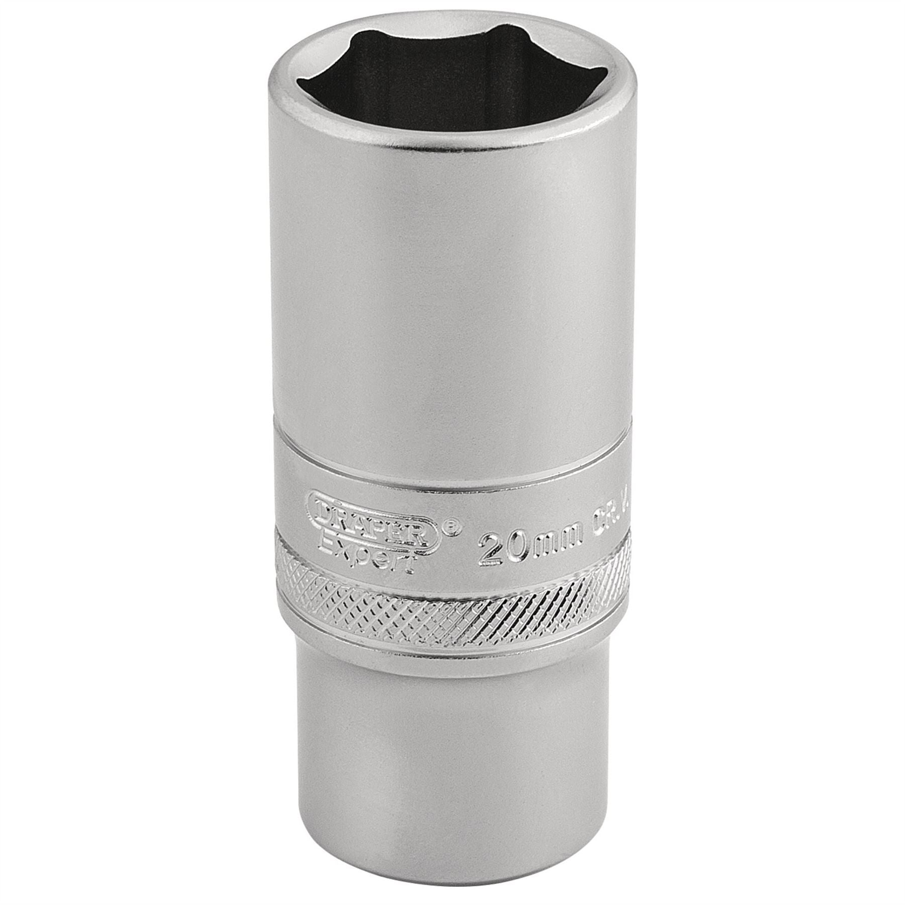 Draper 16587 6 Point Metric Deep Socket 3/8" Sq. Dr. 20mm Draper