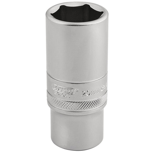 Draper 16587 6 Point Metric Deep Socket 3/8" Sq. Dr. 20mm Draper
