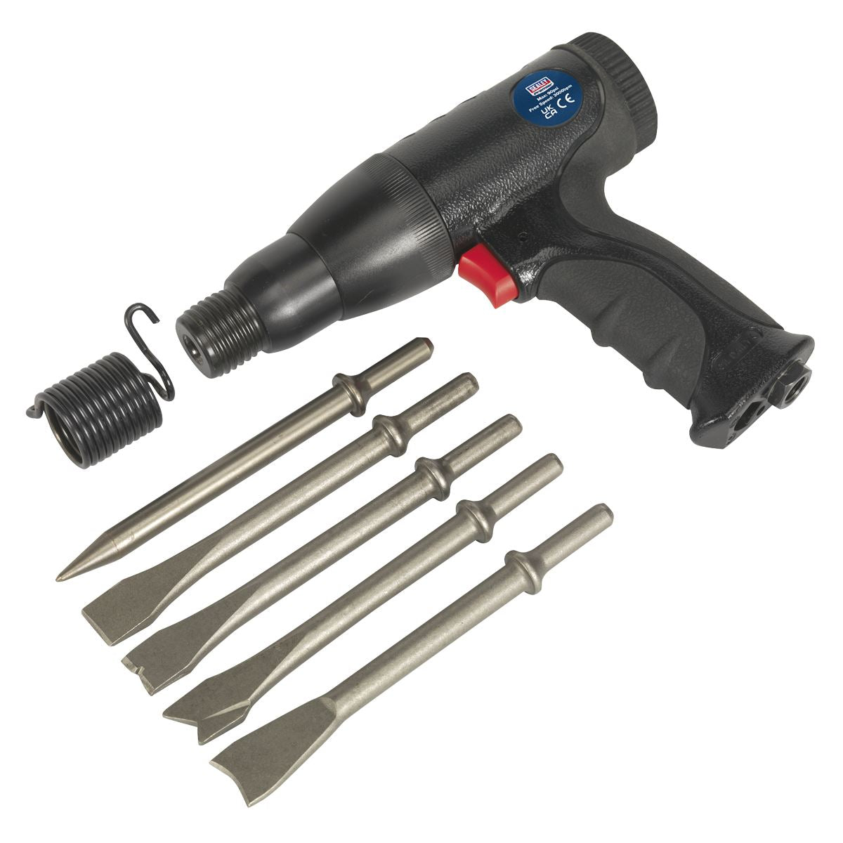 Sealey SA614 Air Hammer Kit Composite Premier - Long Stroke Sealey
