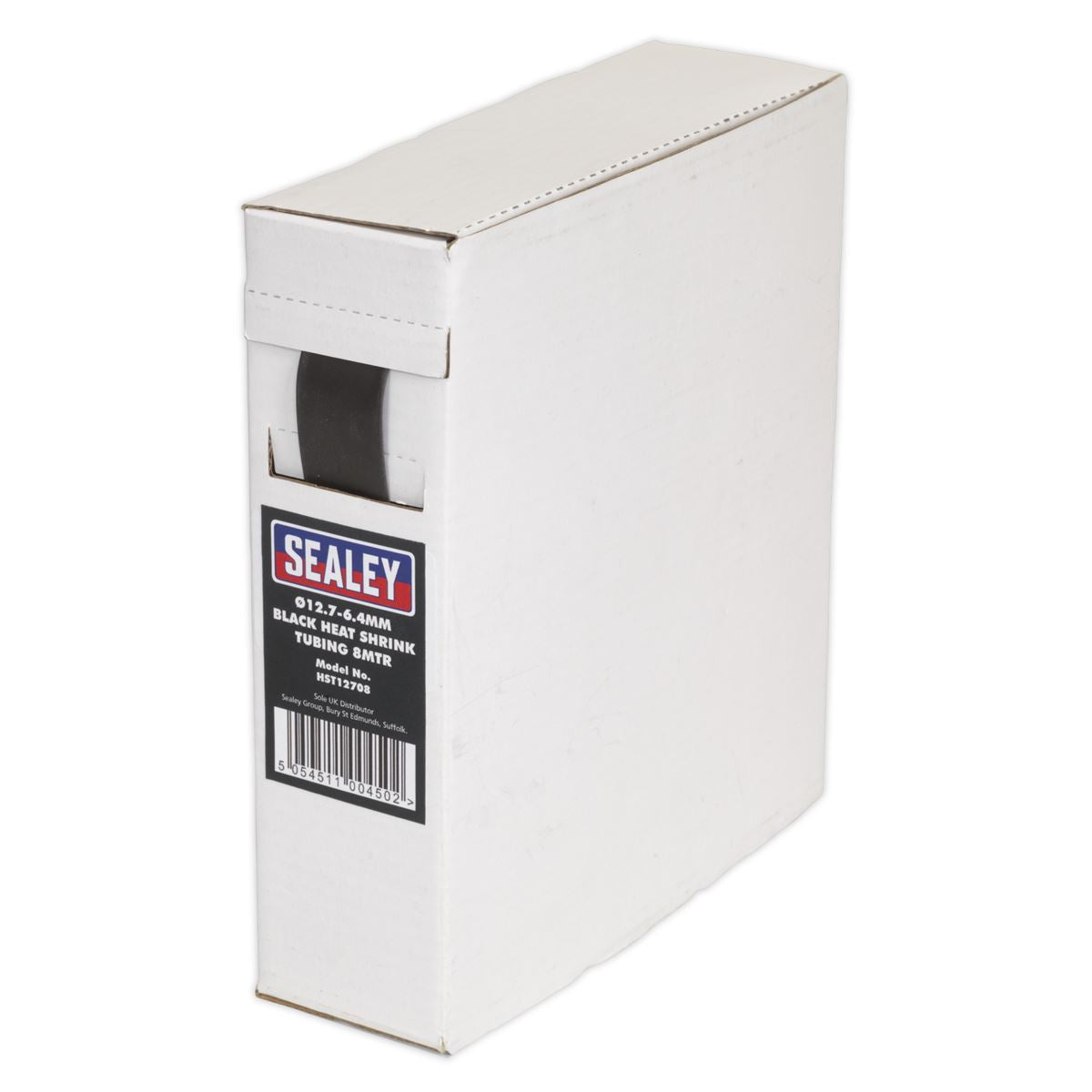 Sealey HST12708 Heat Shrink Tubing Black Ø12.7-6.4mm 8m Sealey