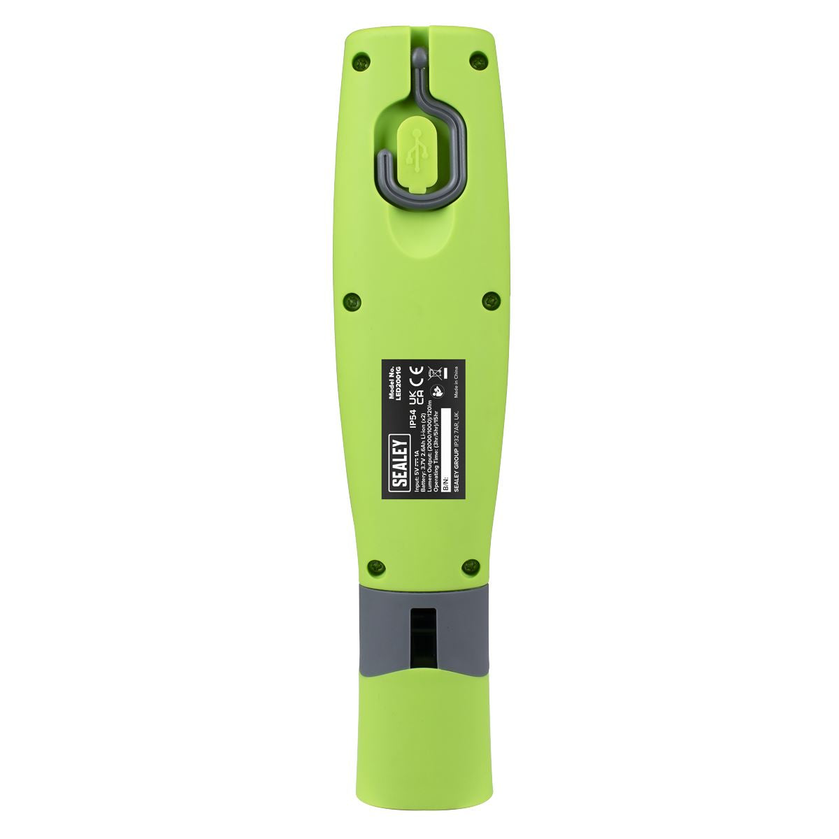 Sealey LED2001G LED Twist Rechargeable Inspection Light Green Sealey