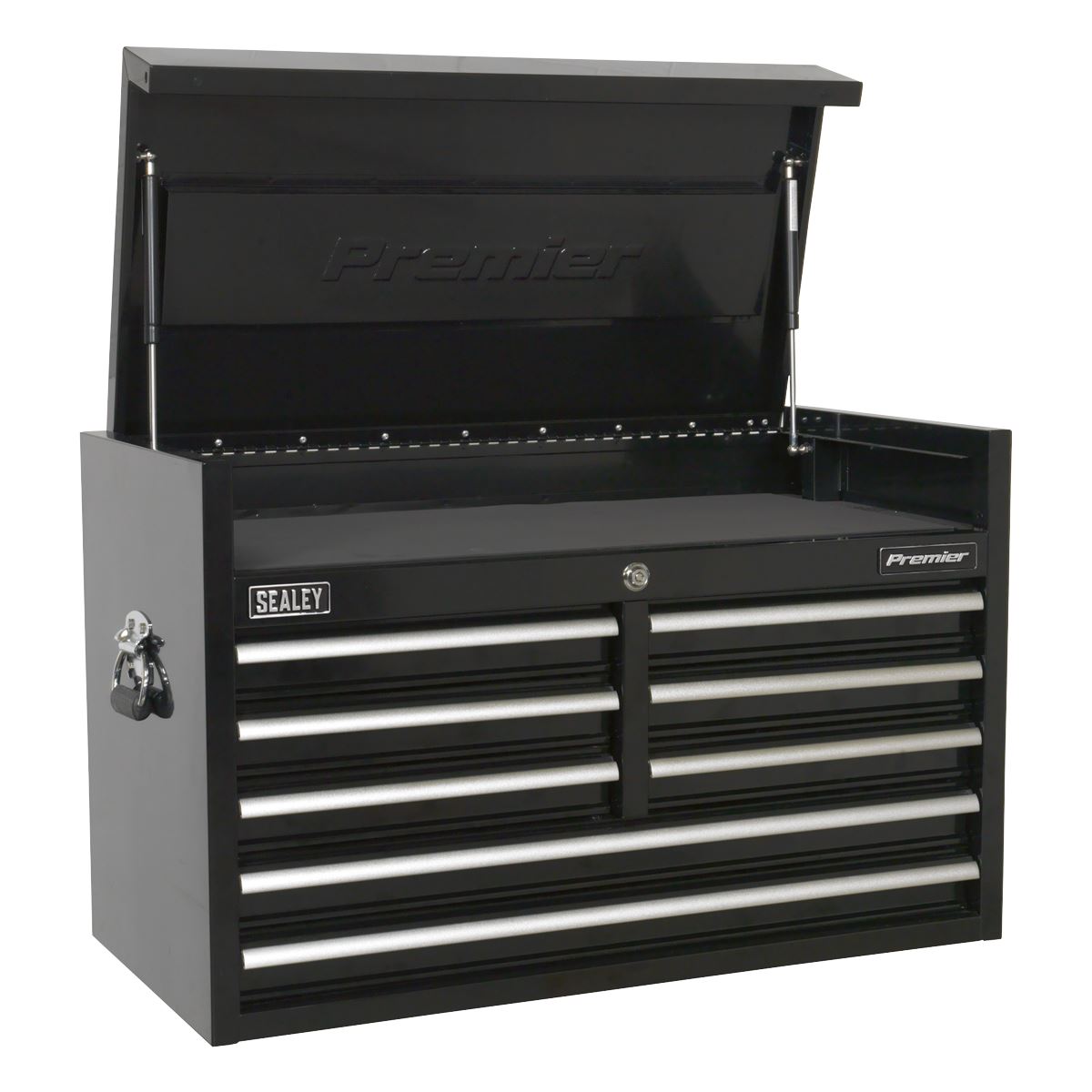 Sealey PTB91508 Topchest 8 Drawer 915mm Heavy-Duty Black Sealey