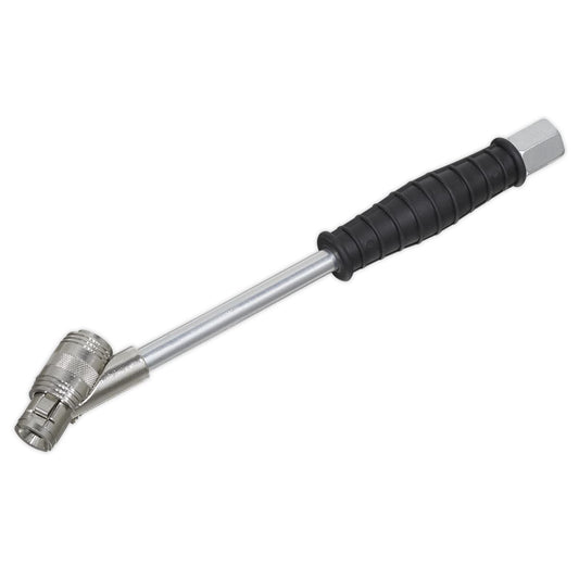 Sealey SA37/C/CLIP Connector Twin Clip-On Type for Tyre Inflators 1/4"BSP Fitting Sealey