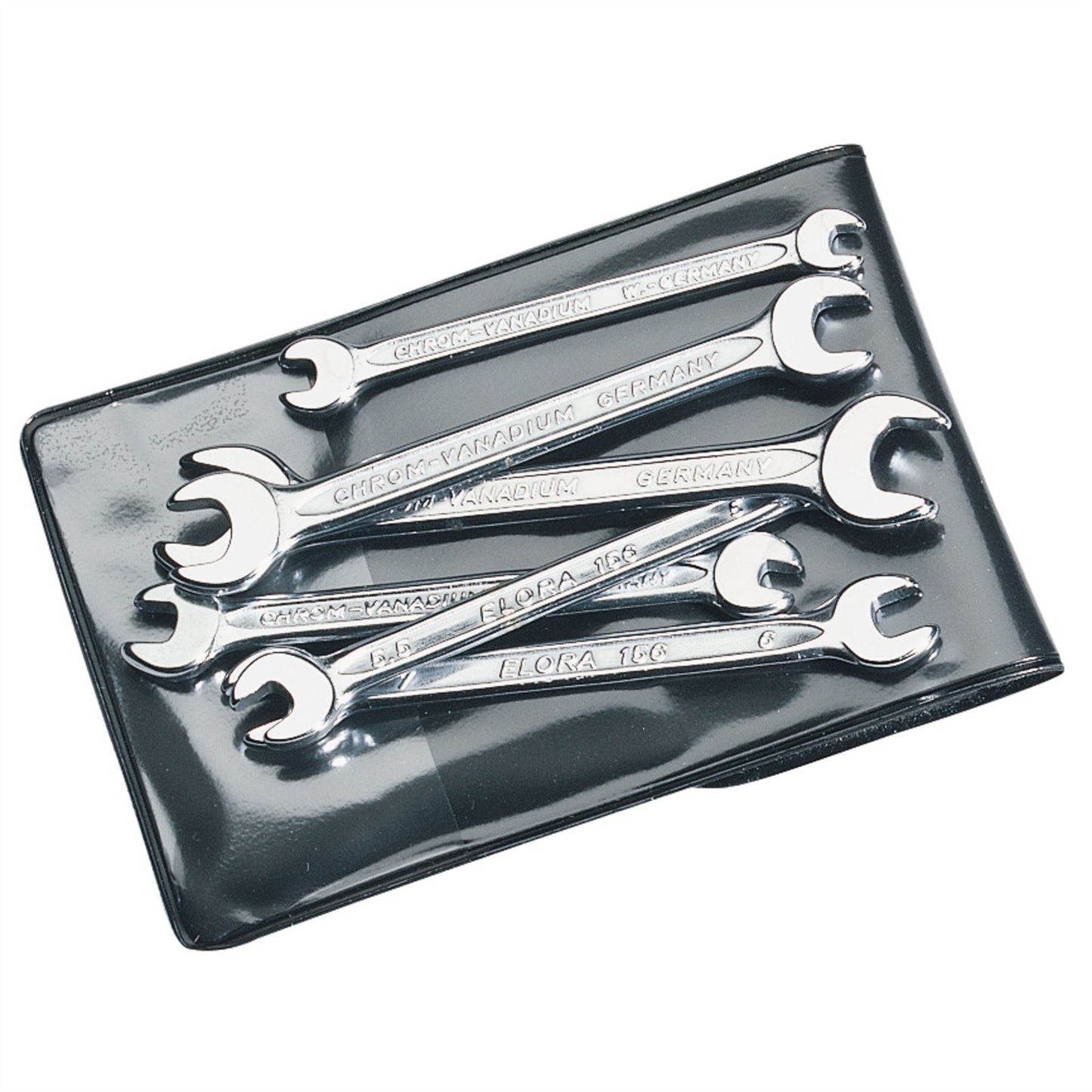Elora 05202 Midget Metric Open End Spanner Set 6 Piece Elora