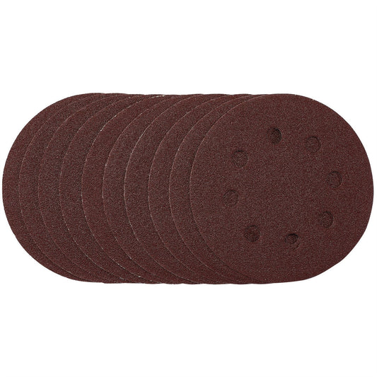 Draper 53499 Sanding Discs 115mm 80 Grit Hook & Loop Pack of 10 Draper
