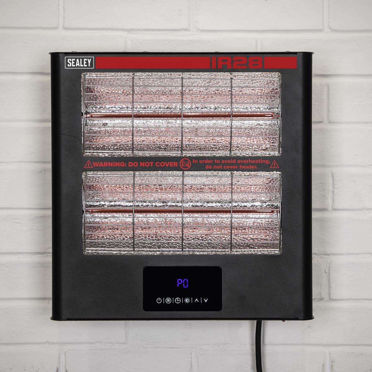 Sealey IR28 Infrared Quartz Heater - Wall Mounting 2.8kW/230V Sealey