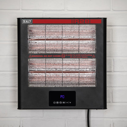 Sealey IR28 Infrared Quartz Heater - Wall Mounting 2.8kW/230V Sealey