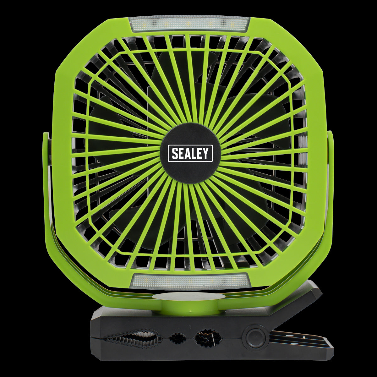 Sealey SCF8WL Portable Clip Fan with Worklight 8" 4 Speeds Sealey