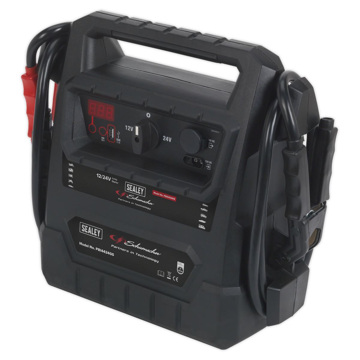 Sealey PBI4424GS RoadStart® Emergency Jump Starter 12/24V 4600 Peak Amps - DEKRA Approved Sealey