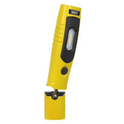 Sealey LED3602Y Rechargeable 360° Inspection Light 4W & 3W SMD LED Yellow Lithium-ion Sealey