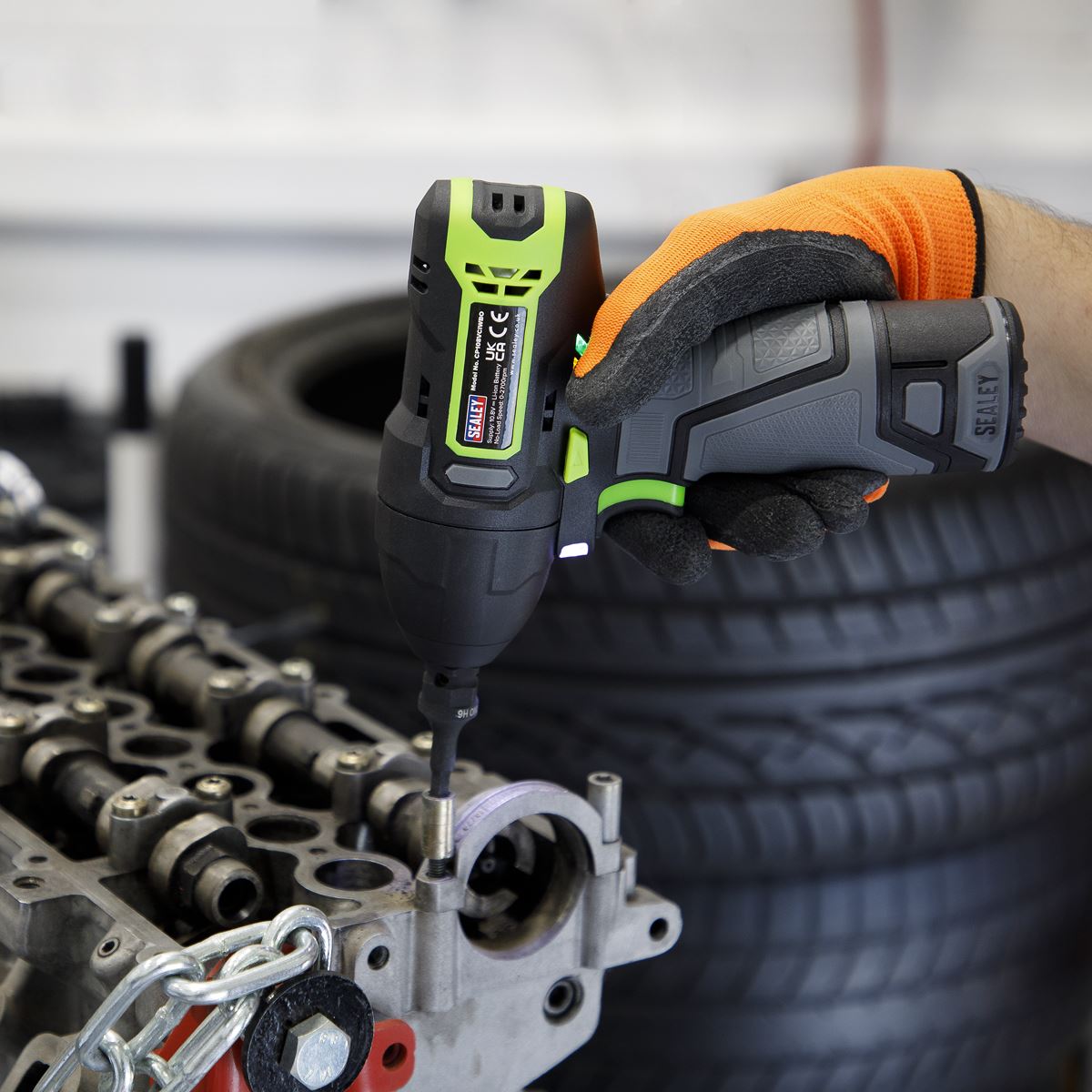 Sealey CP108VCIW Cordless Impact Wrench 3/8"Sq Drive 10.8V 2Ah SV10.8 Series Sealey