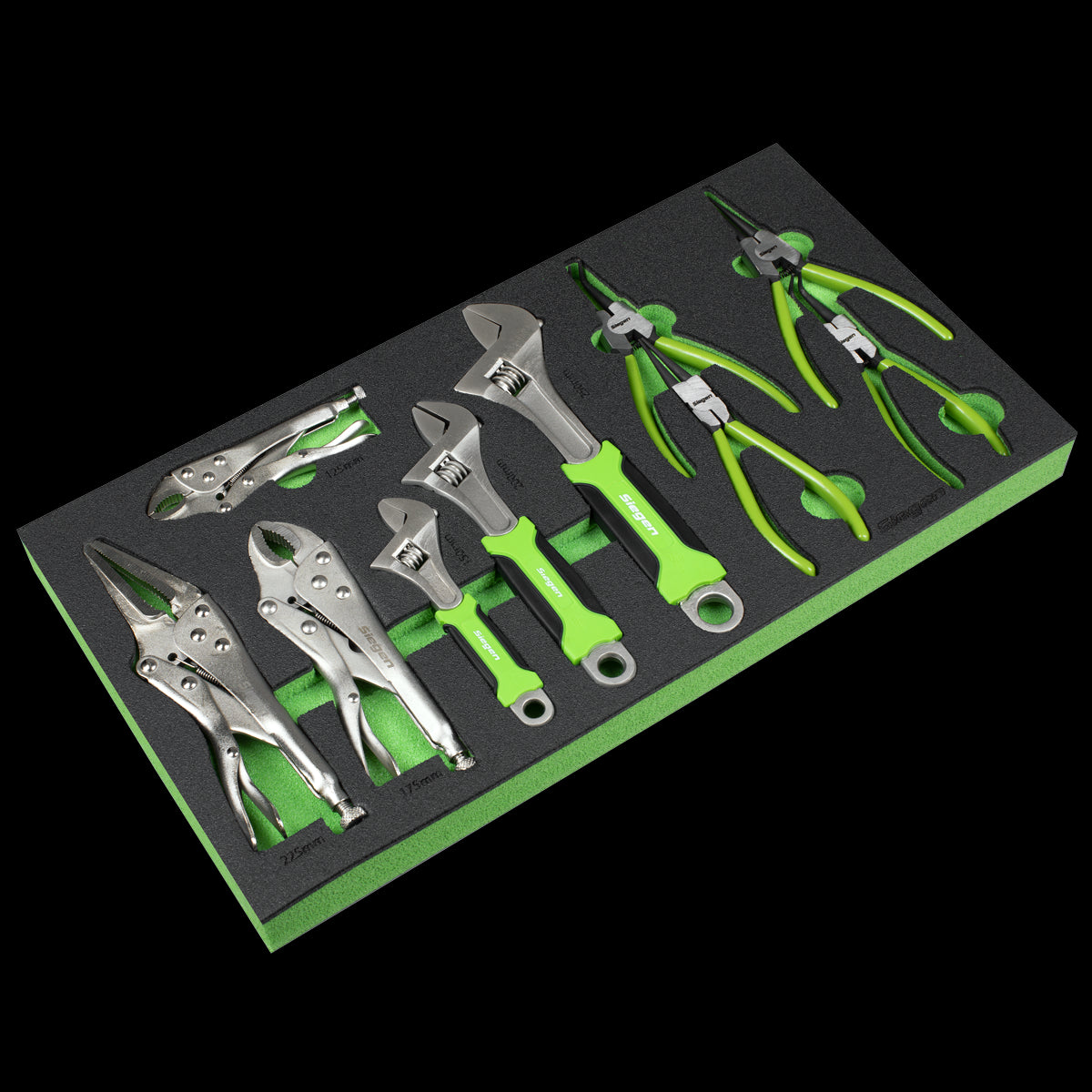 Sealey AP35TBCOMBO Tool Chest & Tools Combination 16 Drawer with Ball-Bearing Slides - Black/Grey Sealey