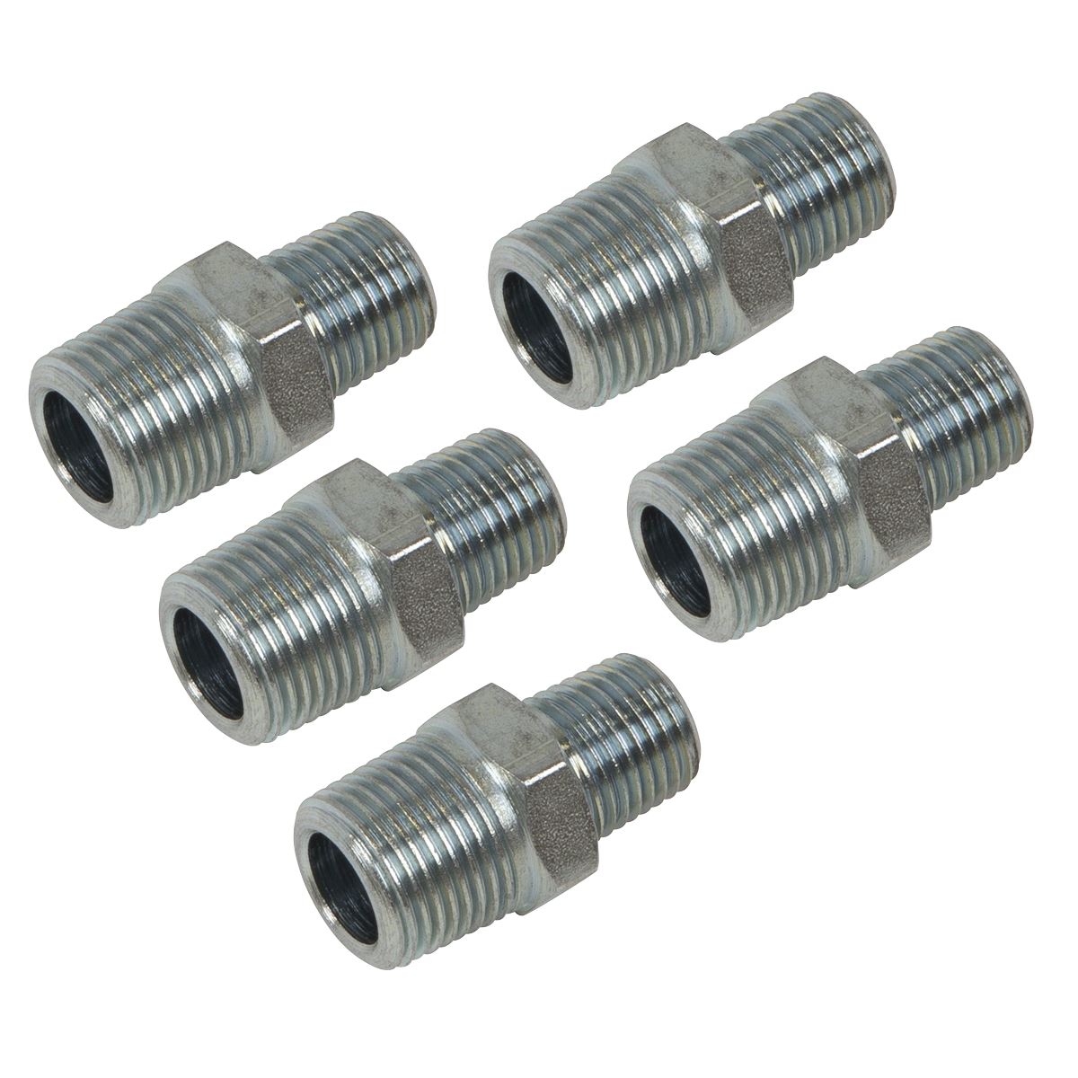Sealey AC100 Reducing Union 3/8"BSPT to 1/4"BSPT - Pack of 5 Sealey