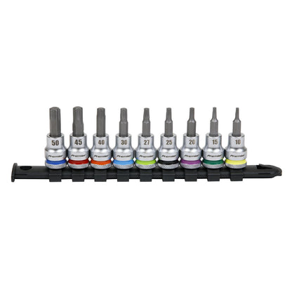 Sealey AK6251 TRX-Star* Socket Bit Set 9pc 3/8"Sq Drive  - Premier Platinum Sealey