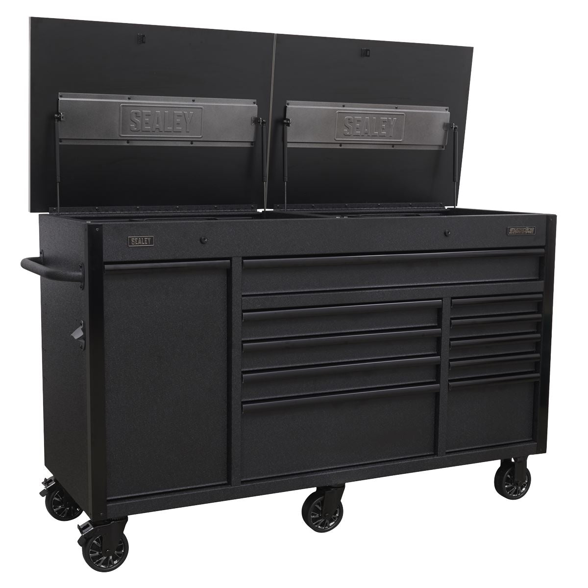 Sealey AP6310BE Mobile Tool Cabinet 1600mm with Power Tool Charging Drawer Sealey
