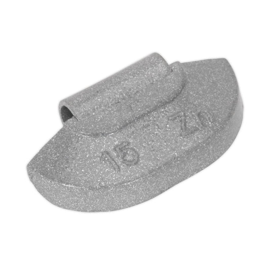 Sealey WWSH15 Wheel Weight 15g Hammer-On Zinc for Steel Wheels Pack of 100 Sealey