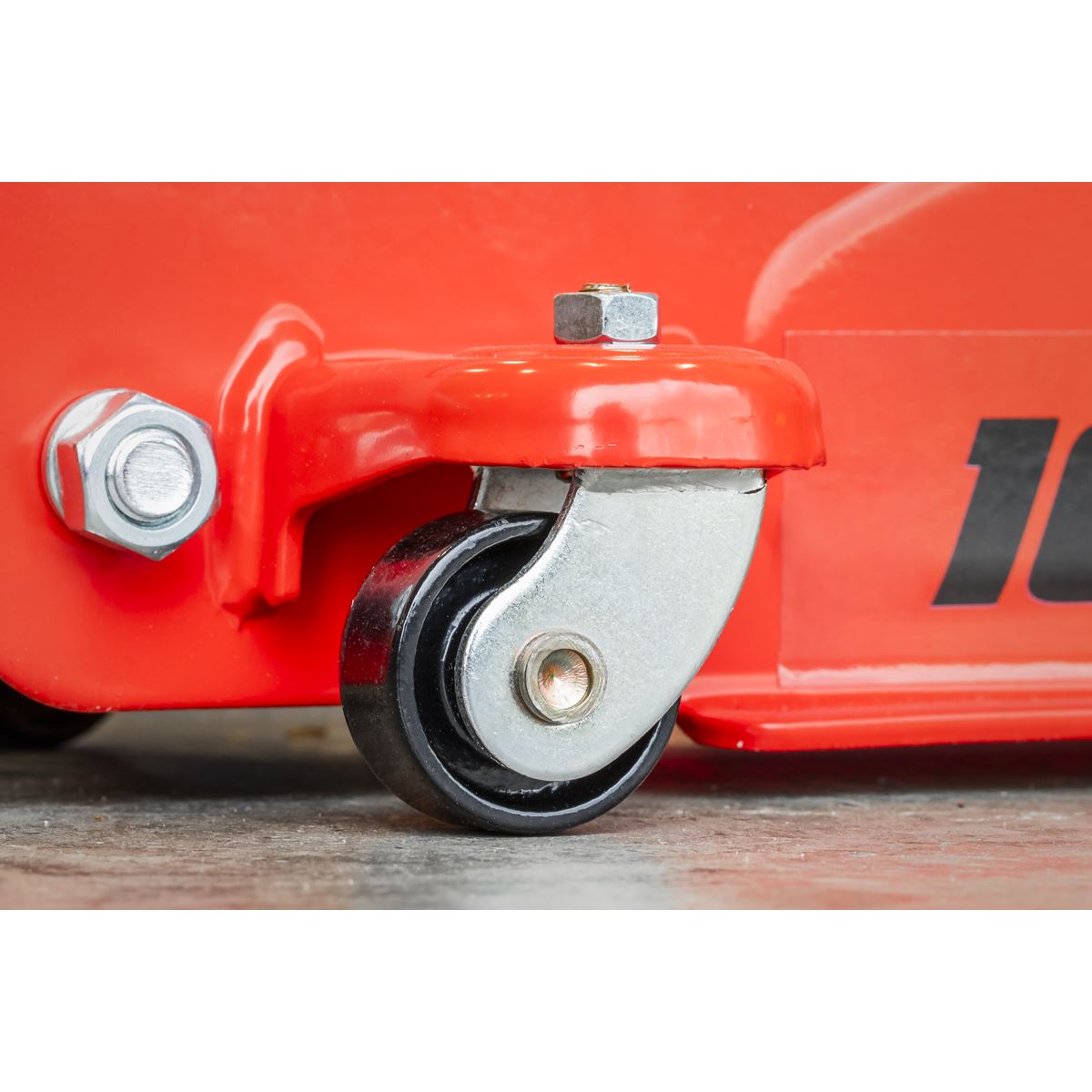 Sealey 1020LE Low Profile Short Chassis Trolley Jack 2 Tonne - Red Sealey