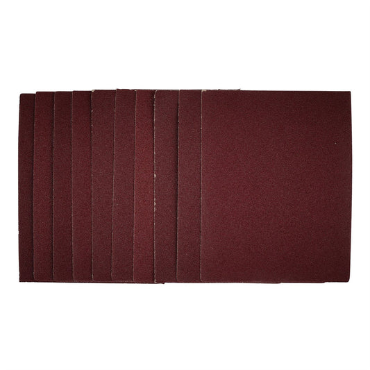Draper 54717 1/4 Sanding Sheets 115 x 150mm 80 Grit Pack of 10 Draper