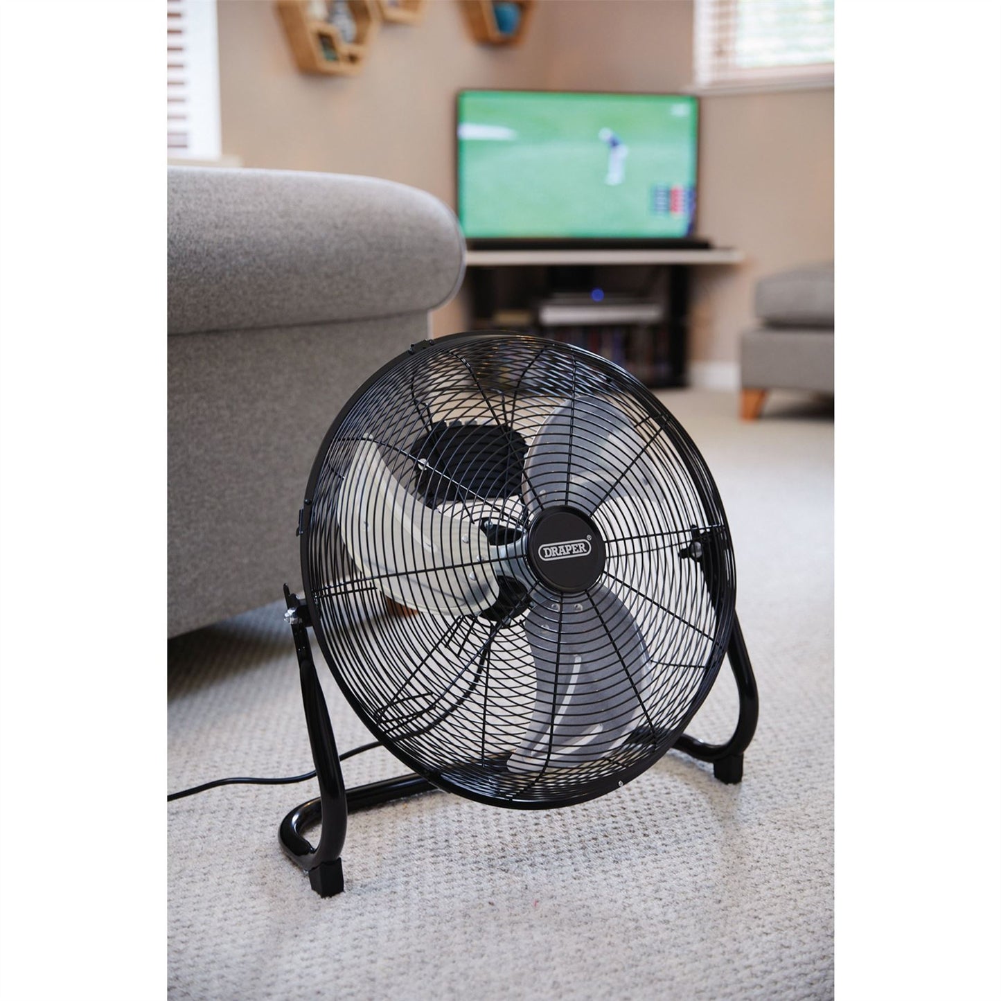 Draper 70432 230V Floor Fan 16"/400mm 100W Draper