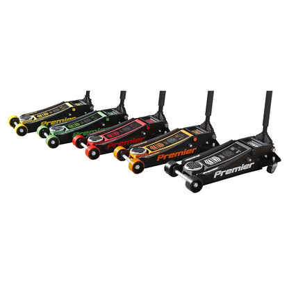 Sealey 4040AY Premier Low Profile Trolley Jack with Rocket Lift 4 Tonne - Yellow Sealey