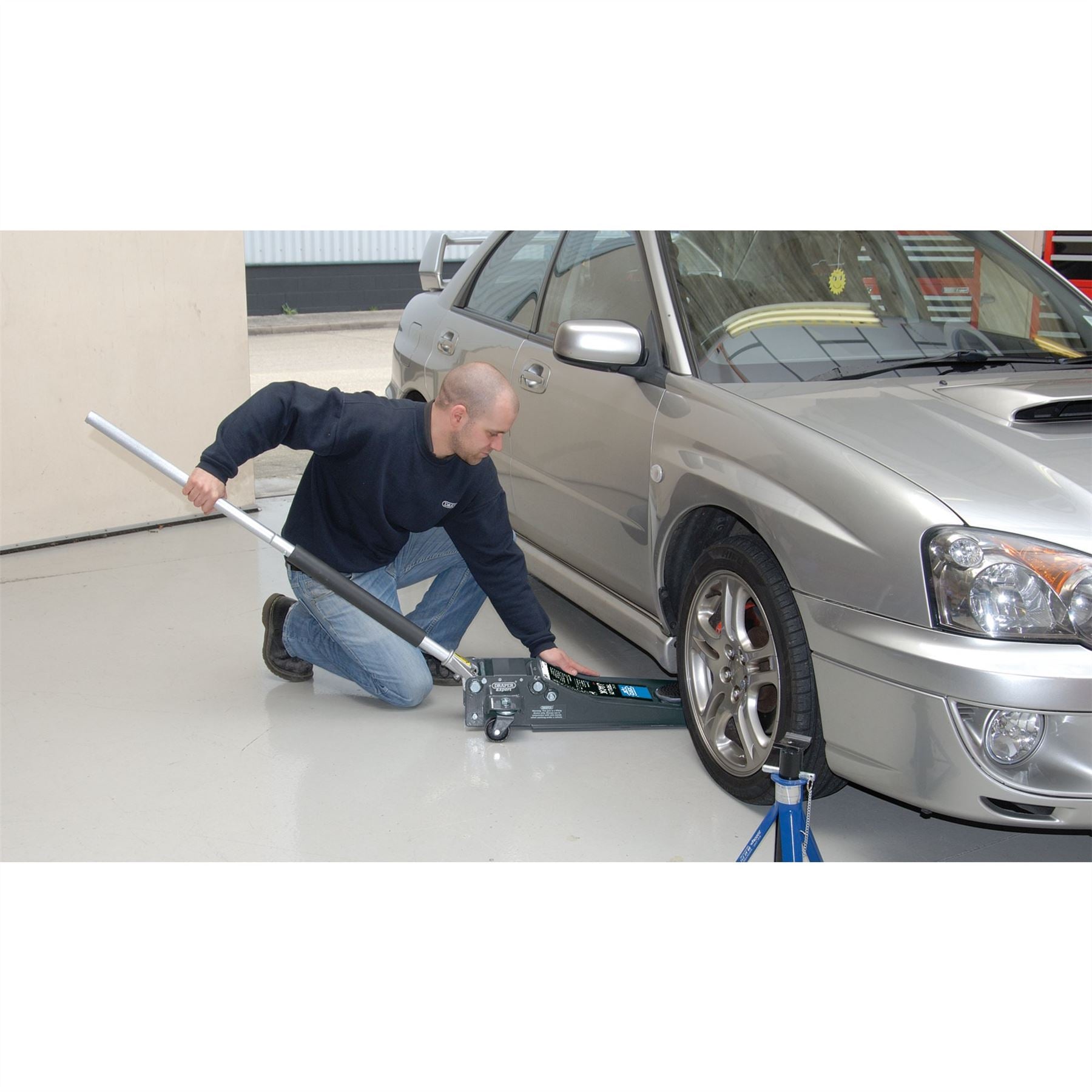 Draper 31481 Expert Professional Low Profile Garage Trolley Jack 2 Tonne Draper
